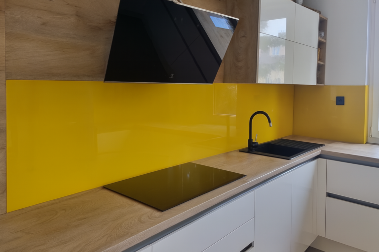 sklo obklad kuchyňská linka